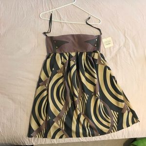 Lauren Moffatt purple party dress